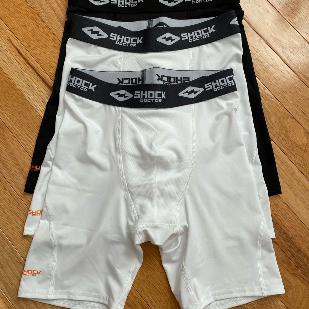 Black and White Boxer Briefs with Elastic Waistband
